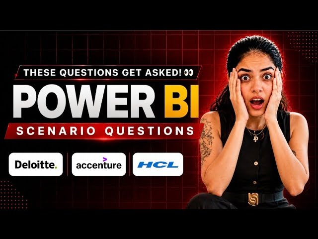 Top 5 POWER BI Scenario Questions You MUST Know Before Your Interview! 👀