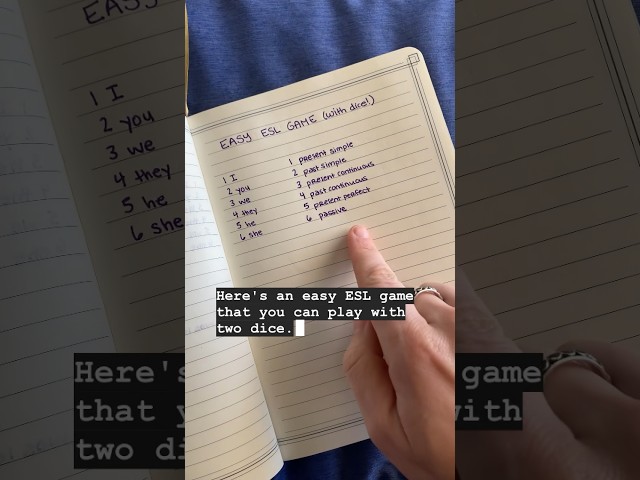 Easy ESL Game with Dice 🎲 #eslgames