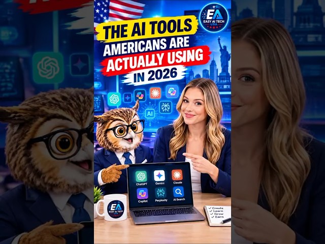 The AI Tools Americans Are Actually Using in 2026 🇺🇸🤖 | ChatGPT, Gemini, Claude & More #aitools
