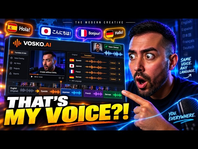 I Can Speak ANY Language With My Own Voice Now  | Vosko AI