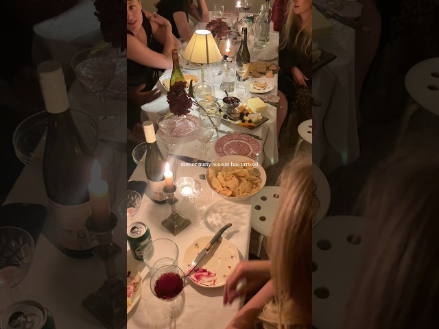 dinner party season is here ✨