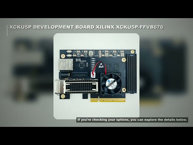 XCKU5P Development Board Xilinx FPGA XCKU5P-FFVB676 Core Board FMC QSFP28 100G Optical Port PCIE 3.0