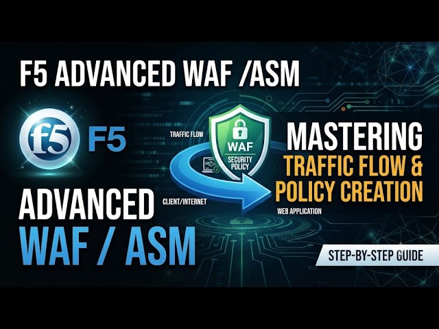 F5 Advanced WAF ASM Traffic Flow & Security Policy Creation Guide