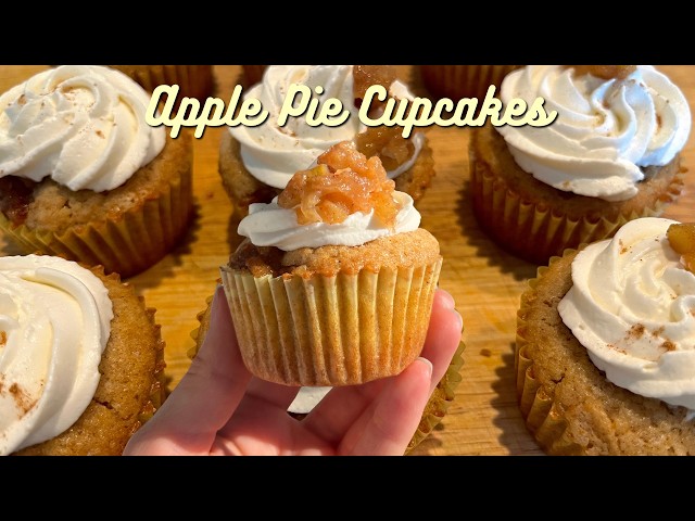 Apple Pie Cupcakes | Cozy Fall Baking 🍂