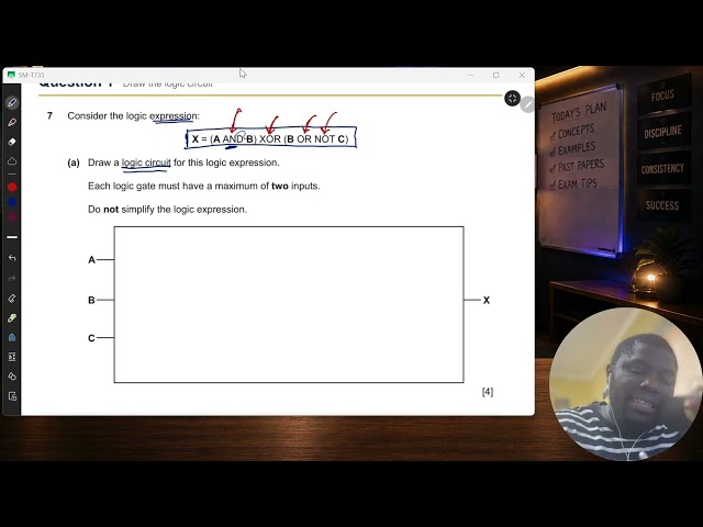 Video 7 | IGCSE Computer Science | How to Draw a Logic Circuit from a Logic Statement 🔥| Logic Gates