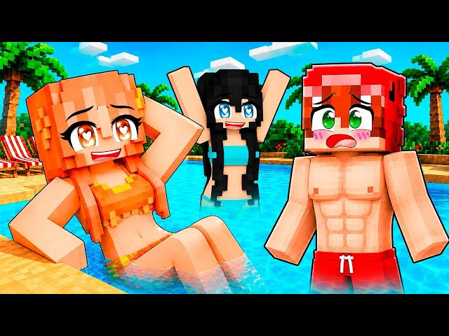 I Went to a GIRLS ONLY POOL PARTY in Minecraft!