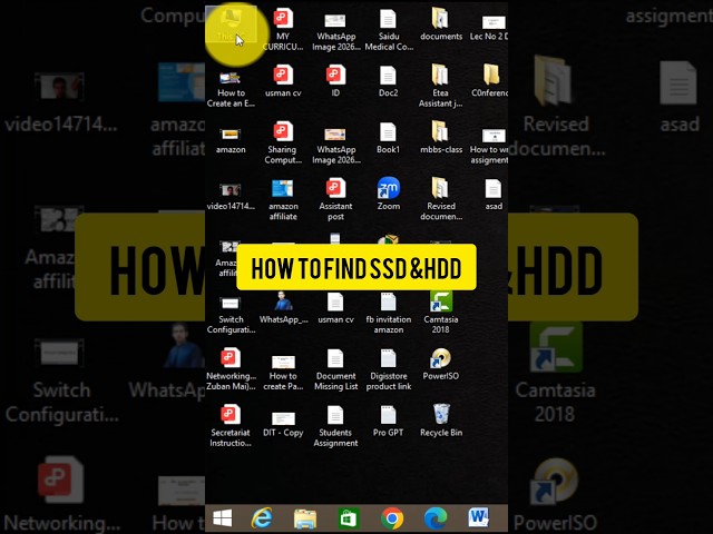 Laptop Mein SSD Ya HDD? Sirf 30 Seconds Mein Pata Karein! #SSd #HDD #LaptopTips