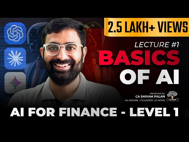 AI for Finance | FULL COURSE - Lecture 1 Basics of AI