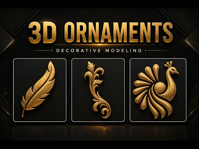 Creating Detailed 3D Ornaments in 3ds Max | Displace & Slice