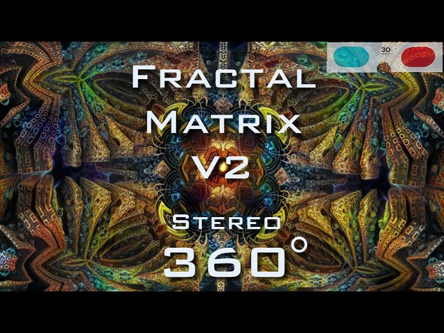 Fractal Matrix V2 360° stereoscopic - Mandelbulb 3D fractal VR 4K