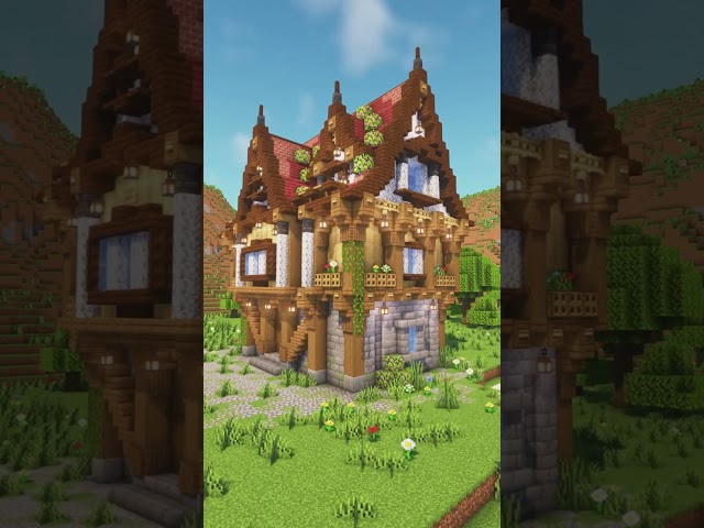 Minecraft Storage House – Medieval Style🏰 #Minecraft #MinecraftShorts