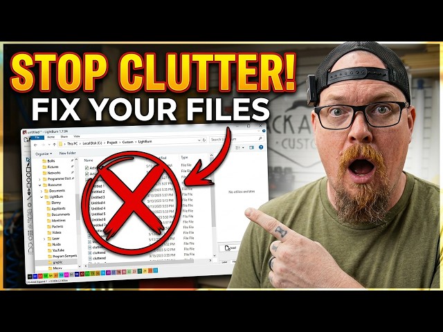 This LightBurn Mistake Will Destroy Your Project Organization | LightBurn for Dummies Ep. 1