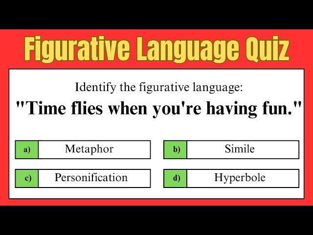Figurative Language Quiz