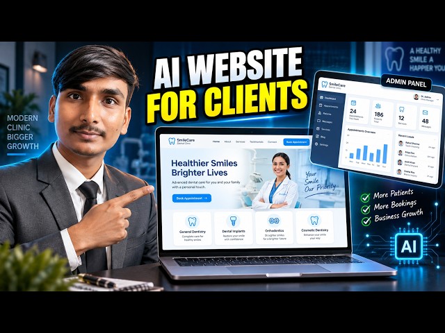 How to Build a Full-Stack AI Website for Clients FREE | Admin Panel + Backend Dashboard