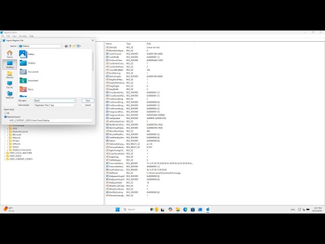 How to Backup and Restore Registry Files Windows 11