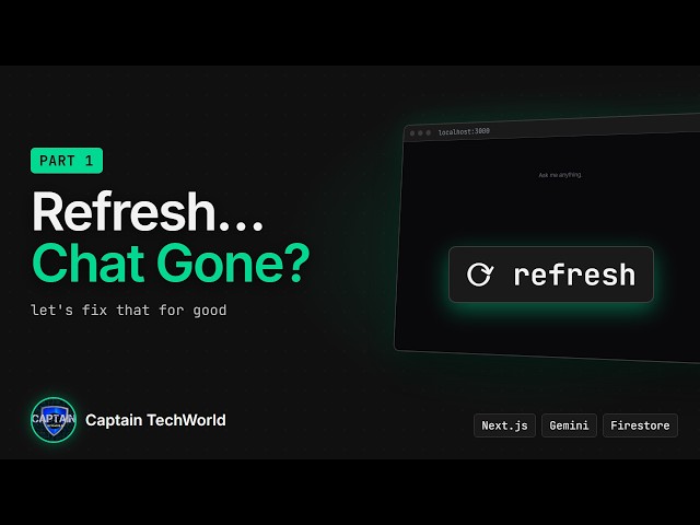 Build an AI Chatbot in Next.js + Firebase Chat History | Part 1