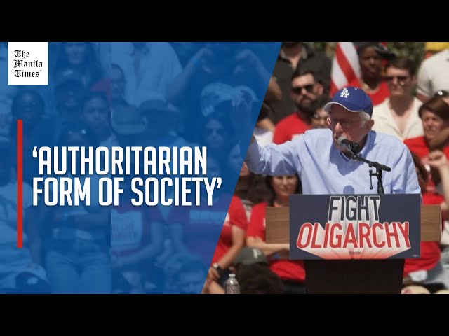 Trump taking US toward 'authoritarian form of society,' Bernie Sanders says