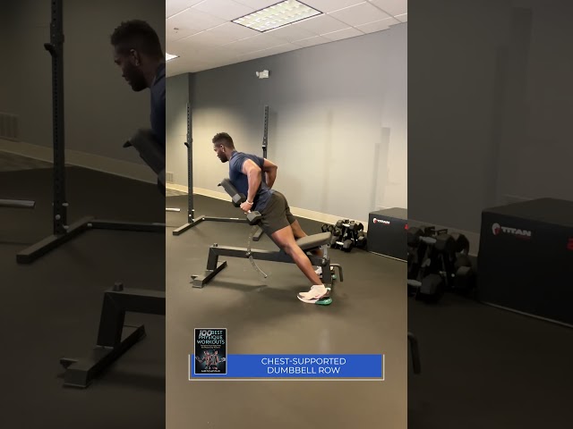 Chest supported dumbbell row