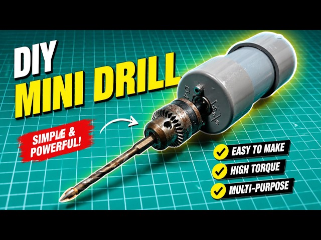 How to Make a Powerful Mini Drill with a 775 Motor