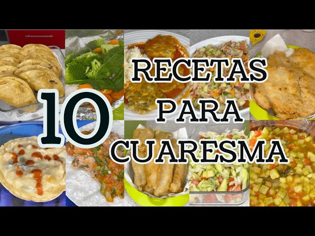 10 Recetas Para Cuaresma | Menú De Cuaresma #fyp #recetas #viral #parati  #recetasfaciles #fypシ