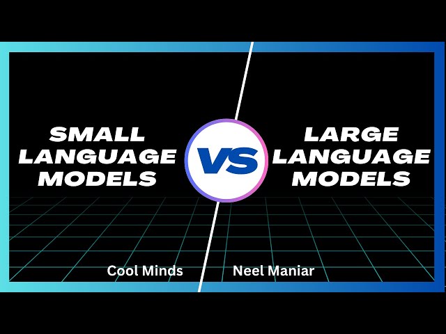 Brief Comparison between SLMs and LLMs || Cool Minds-Neel Maniar