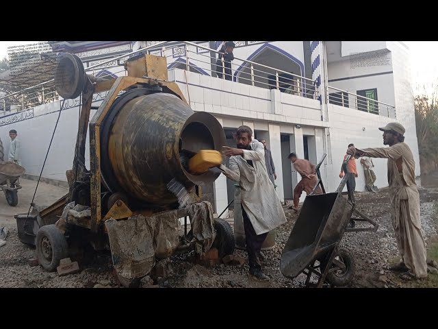 The Real Sweat The Concrete Construction  HARD WORK OF CONCRETE MACHINE CONTROL| DIY CONCRETE CEMENT