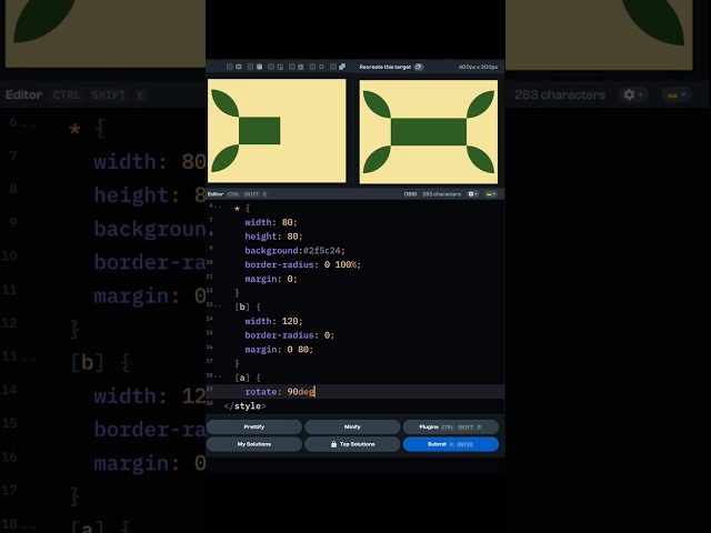 🍀Daily Challenge 10.02 Unlocking -webkit-box-reflect in CSS Battle#cssbattle #coding #shorts