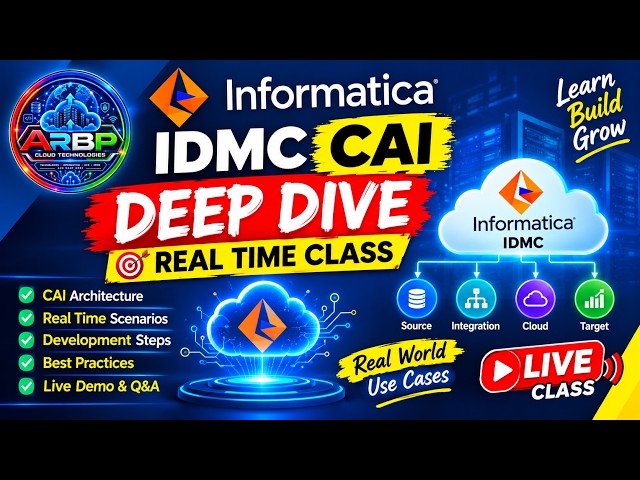 🚀Building Real-Time Informatica IDMC CAI Event-Driven API Workflows | Step-by-Step LIVE✅