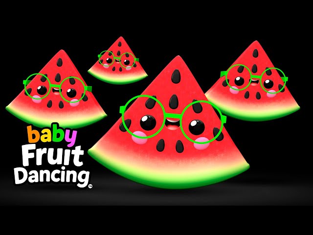 Baby Fruit Dancing - Party in my Stroller 🌞🍉🌼 | Low Stimulation Sensory Video for Babies