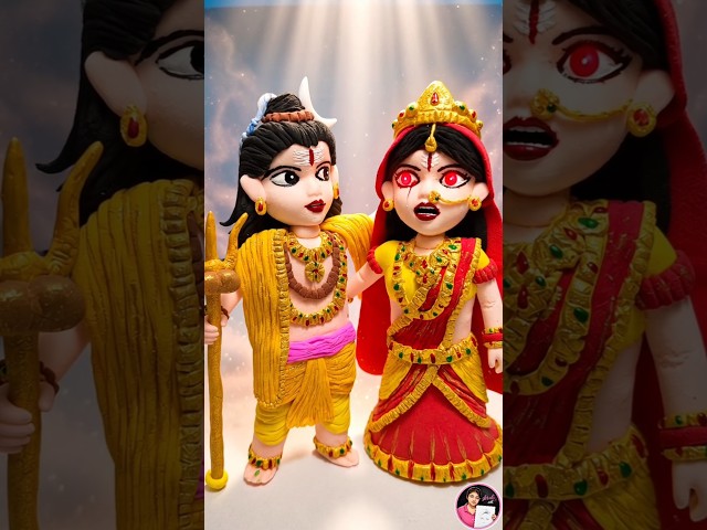 DIY Clay Shiv Parvati Idol Making Step-by-Step | Easy Super Clay Craft