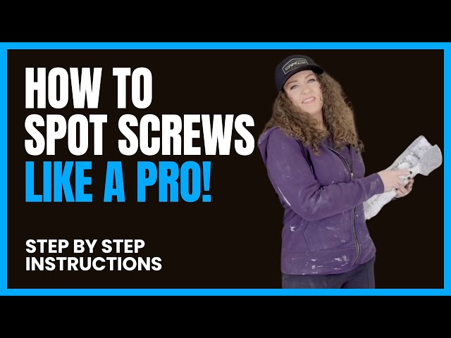 How to spot drywall screws like a pro! Step by step instructions