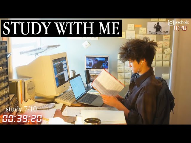 study with me live pomodoro | 12 hours