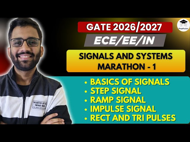 Signals & Systems || Marathon - 1 || Himanshu Agarwal || PrepFusion