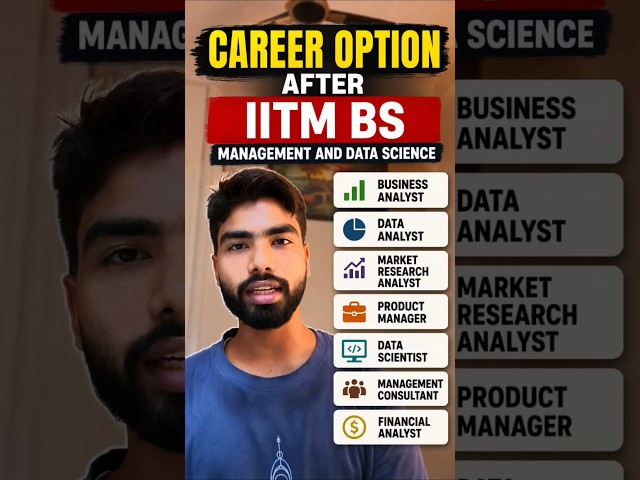 IIT Madras BS Management & Data Science ke baad Career Options 🔥 | IITM BS