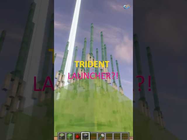This Minecraft Trident Launcher Is INSANE 😳
