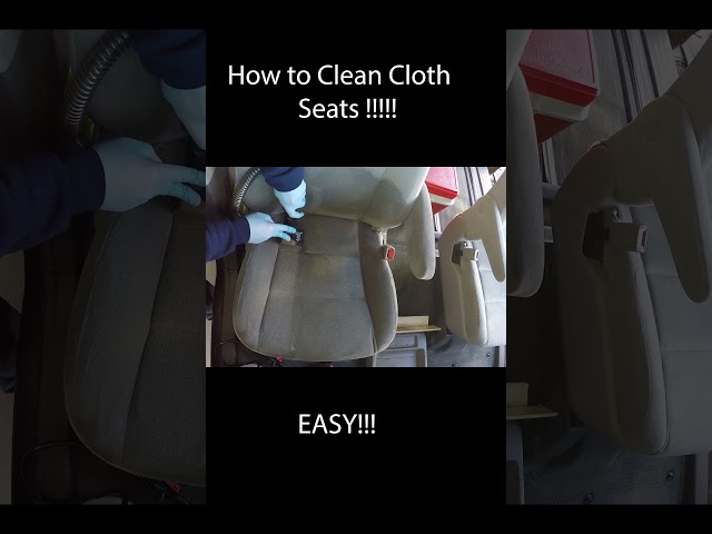 How to Clean Car Seats EASY! #shorts