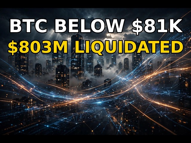 Bitcoin Crashed Below $81,000 — $803 Million Just Vanished