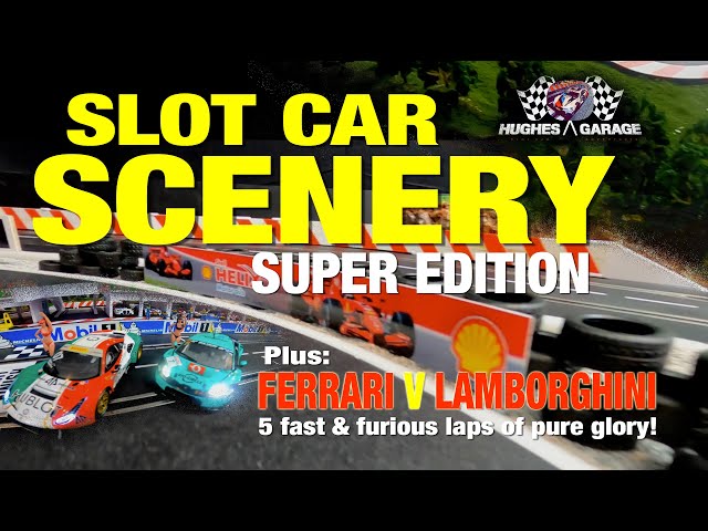 Slot Car Scenery Super Edition - Hughes Garage SCA Ep 10 #slotcarscenery #slotcars #carreradigital