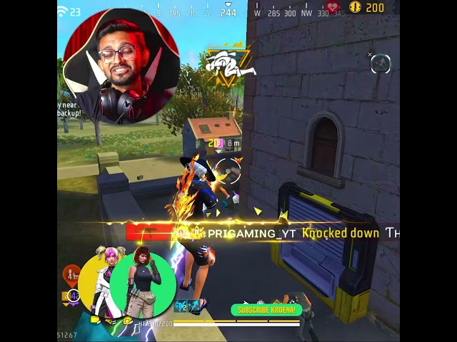 New Secret NO Medikit Character Skill Combo for BR Rank in Garena Freefire🔥l #shorts #freefire