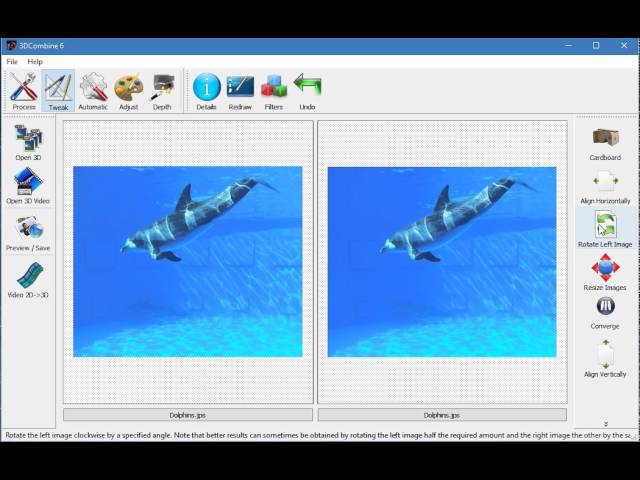 Filters in 3DCombine 6 - how to edit stereoscopic 3D images and videos