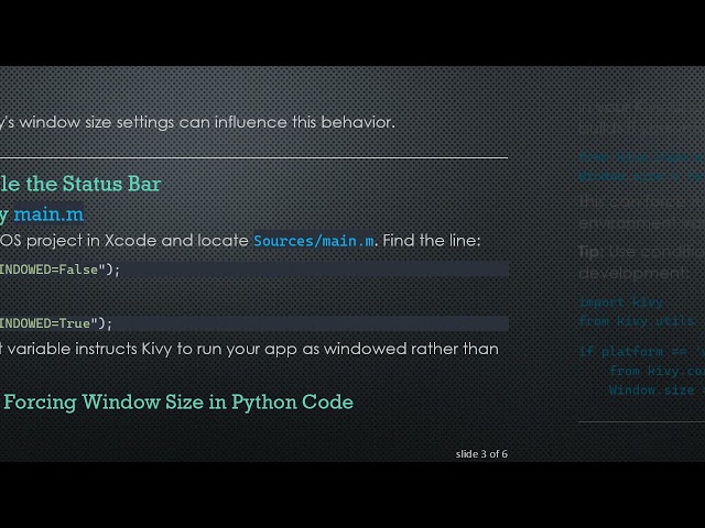 How to Show the iOS Status Bar in a Kivy App