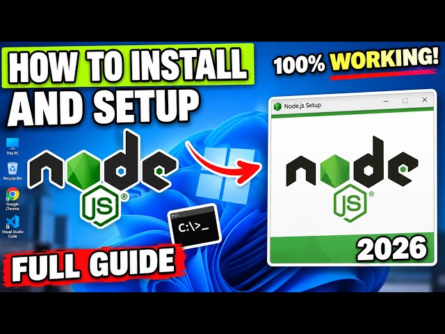 How to Install & Setup Node.js on PC & Laptop