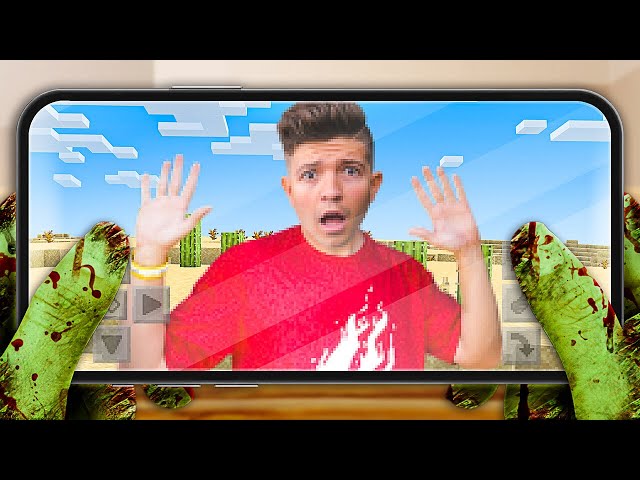Minecraft But I'm TRAPPED in a PHONE