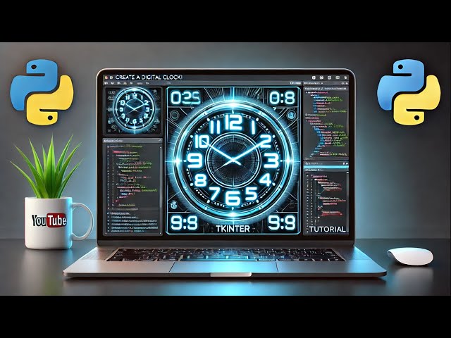 Digital Clock using Python Tkinter | Python for Beginners