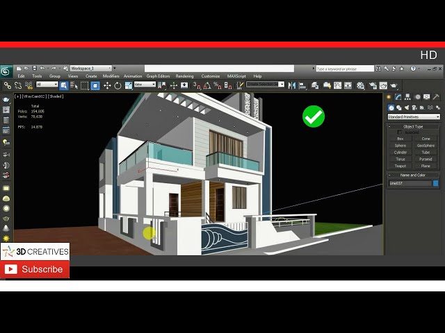Apply V-Ray Texture Material on 3Ds Max Elevation