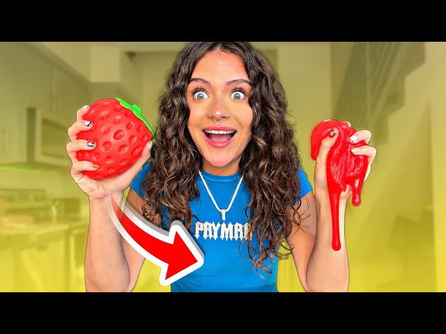 PRYMRR Cutting Open Squishies To Make Slime!