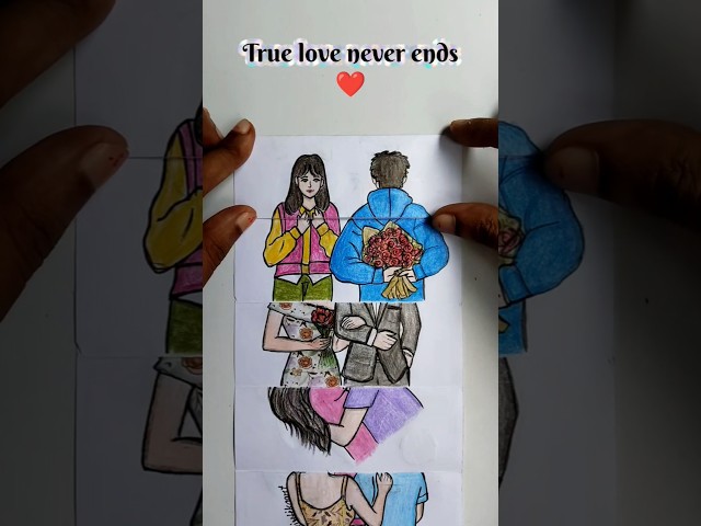 true love never ends ❤️#truelove #artistsharing #drawing #art #shorts #story