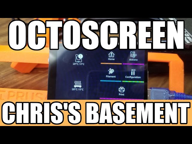OctoScreen - Octoprint Raspberry Pi -Touch Screen Plugin - Chris's Basement