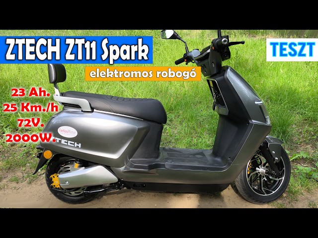 Ztech ZT 11A Spark elektromos robogó Bemutató, Teszt.