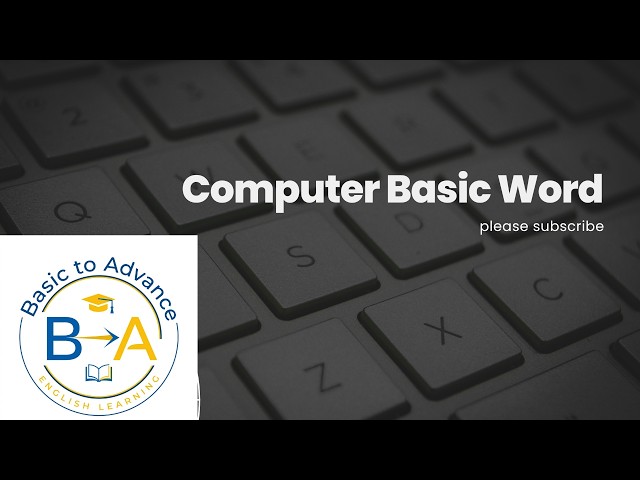 computer basic word